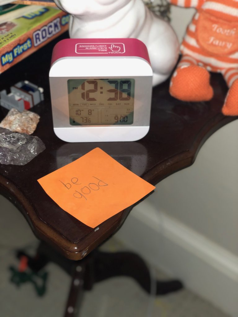 Set an intention for your day, even if you're a little boy